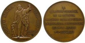 Adolfo Alsina - Buenos Aires Province - 1881 - Medaille  vz