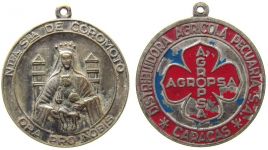 Coromoto - die liebe Frau - Schutzpatronin von Venezuela - o.J. - tragbare Medaille  ss