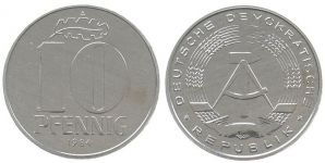 DDR - 1984 - 10 Pfennig  stgl