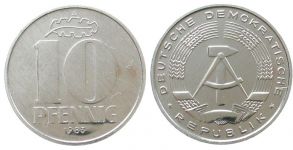 DDR - 1983 - 10 Pfennig  vz-stgl