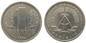 DDR - 1984 - 1 Pfennig  stgl
