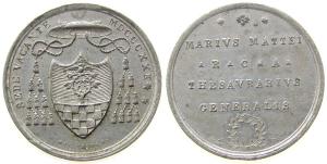 Sede Vacante - Monsignore Mario Mattei - 1830 - Medaille  vz
