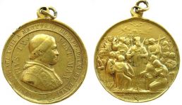 Pius IX (1846-1878) - 1867 - tragbare Medaille  ss