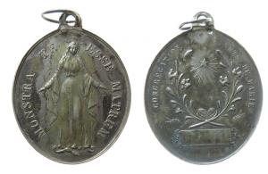 Congregation der Marienkinder - Congrégation des Enfants de Marie - o.J. - tragbare Medaille  vz