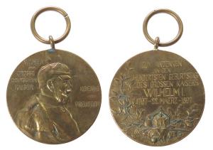 Wilhelm I (1861-1888) - 1897 - tragbare Medaille  vz