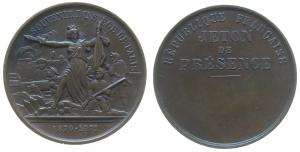 Paris - auf die Belagerung - 1871 - Medaille  vz