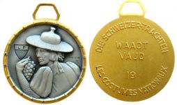 Waadt - Vaud - o.J. - tragbare Medaille  vz-stgl