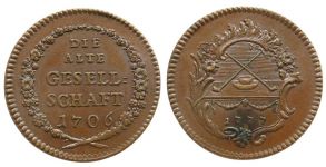 Alte Gesellschaft - 1777 - Spielmarke  vz+