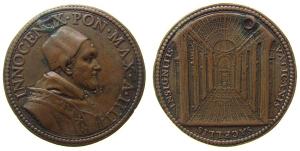 Innozenz X (1644-1655) - St. Peter - 1647 - Medaille  ss