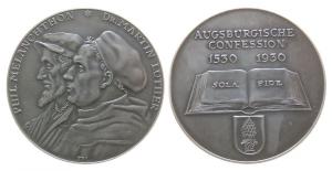 Martin Luther und Philipp Melanchthon - auf die 400Jahrfeier der Augsburger Konfession - 1930 - Medaille  vz-stgl