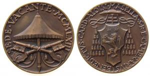 Sede Vacante 1963 - Kardinal Camerlengo Benedetto Aloisi-Masella - 1963 - Medaille  vz-stgl
