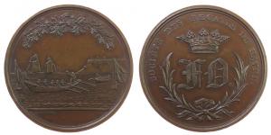 Havre le - auf die Rudergesellschaft - o.J. (um 1843) - Medaille  ss+