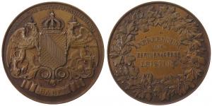 Friedrich I. (als Großherzog 1856-1907) - Anerkennung für hervorragende Leistung - o.J. - Medaille  vz