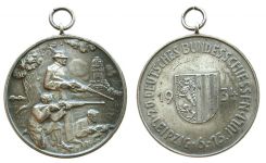 Leipzig - auf das 20. Deutsche Bundesschießen - 1934 - tragbare Medaille  vz