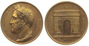 Louis Philippe I (1830-1848) - Arc de l'Etuile - o.J. - Medaille  ss-vz
