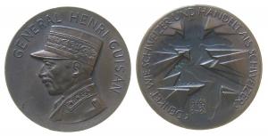Guisan Henri (1874-1960) - General und damit Oberbefehlshaber der Schweizer Armee - 1970 - Medaille  vz