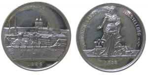 Zürich - auf die Schweizer Landesausstellung - 1883 - Medaille  vz