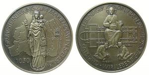 Speyer - zum Jubiläum der Grundsteinlegung des Kaiserdoms vor 950 Jahren - 1980 - Medaille  vz-stgl