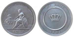 Friedrich Wilhelm III. (1797-1840) - auf das 100-jährige Bestehen des Königreiches - 1801 - Medaille  fast vz