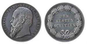Luitpold (1821-1912) - dem besten Schützen - o.J. - Schießprämie  vz