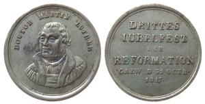 Luther Martin (1483-1546) - auf die 300 Jahrfeier der Reformation am 31 Oktober 1817 - 1817 - Medaille  ss