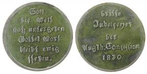 Augsburg - 300 Jahrfeier der Augsburger Konfession - 1830 - Medaille  vz