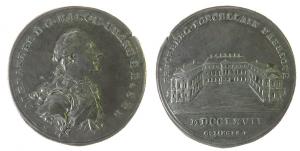 Christian Friedrich Karl Alexander (1757-1791) - auf die Bruckberger Porzellanfabrik - 1767 - Medaille  fast vz