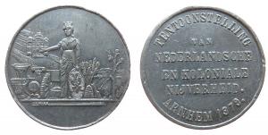 Arnheim (Gelderland) - auf die internationalen Ausstellung für niederländische und koloniale Industrieprodukte - 1879 - Medaille  ss