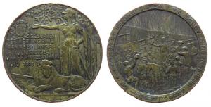 Wilhelmina - auf den 100. Jahrestag der Unabhängikeit - 1913 - Medaille  ss