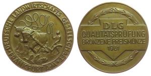 Frankfurt - Deutsche Landwirtschaftsgesellschaft - 1961 - Medaille  vz