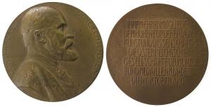 Johann II. (1858-1929) von Liechtenstein - 1910 - Medaille  vz
