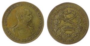 Oederan (Sachsen) - auf den Schützen- und Jäger-Commers - 1892 - Medaille  ss
