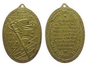 Auszeichnung für Kriegsteilnehmer - 1918 - tragbare Medaille  vz