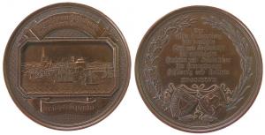 Kiel - auf die 11. Versammlung der Land- und Forstwirte - 1847 - Medaille  ss