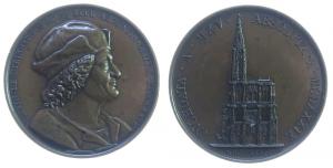 Straßburg - auf Erwin von Steinbach - 1834 - Medaille  vz+