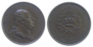 Ludwig (1818-1830) - auf den 100. Geburtstag Carl Friedrichs - 1828 - Medaille  vz+