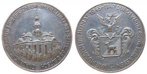 Hirschberg (Jelenia Góra) - auf 25 Jahre Vertreibung aus Schlesien - o.J. (1972) - Medaille  vz