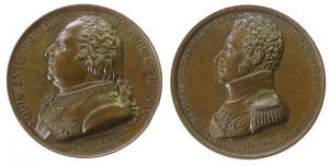 Louis XVIII. (1814 und 1815-1824) - auf Louis-Antoine de Bourbon - 1819 - Medaille  vz