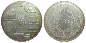 Düsseldorf - 200. Geburtstag Brüder Grimm - 1985 - Kalendermedaille  vz-stgl