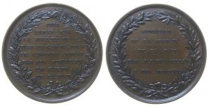 Genf - auf die Gründung der kontinentaleuropäischen Friedensgesellschaft durch J.J. de Sellon (1782-1839) - 1830 - Medaille  vz+