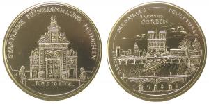 München - auf die Ausstellung von Raymond Corbin - 1988 - Medaille  vz-stgl