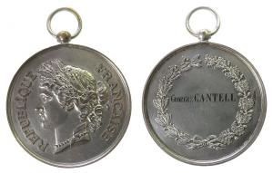 Republique Francaise - o.J. - tragbare Medaille  vz