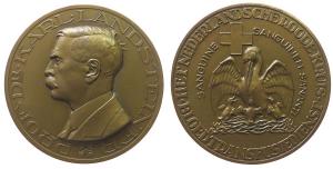 Landsteiner Karl (1868-1943) - Prämie des Niederländischen Roten Kreuzes für Blutspende - o.J. - Medaille  vz