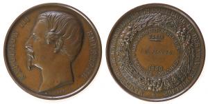 Napoleon III. (1852 - 1870) - des Ministeriums für Landwirtschaft - 1856 - Preismedaille  ss