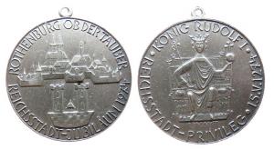 Rothenburg ob der Tauber - auf das 700jährige Reichsstadtprivileg - 1974 - Medaille  vz