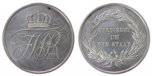 Friedrich Wilhelm III. (1797-1840) - o.J. (1810) - tragbare Verdienstmedaille  vz