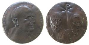 Paul VI (1963-1978) - auf den 1900-Jahrestag der Martyrien der Heiligen Peter und Paul - 1967 / 68 - Medaille  vz-stgl