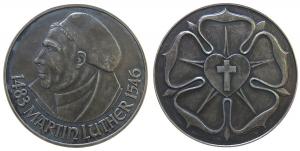 Luther Martin (1483 -1546) - auf seinen 475. Geburtstag - o.J. (1958) - Medaille  vz