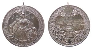 Mainz - 11. Deutsche Bundesschiessen - 1894 - tragbare Medaille  vz