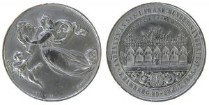 Bamberg - Andenken an das 1. Fränkische Bundes-Sängerfest - 1865 - Medaille  ss